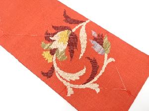 未使用品 唐花模様織り出し 名古屋帯